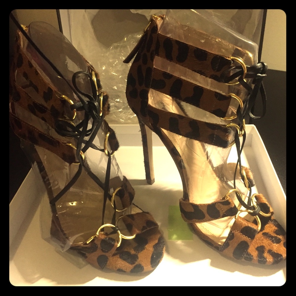 The Blond Salad Steve Madden Leopard Heels Size 7